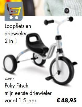 Promoties Puky fitsch mijn eerste driewieler - Puky - Geldig van 05/03/2019 tot 31/05/2019 bij Multi Bazar