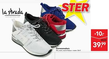 Promoties Damessneakers - La Strada - Geldig van 13/03/2019 tot 26/03/2019 bij Makro