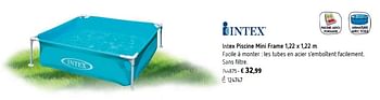 Promotions Intex piscine mini frame - Intex - Valide de 11/03/2019 à 31/08/2019 chez Dreamland