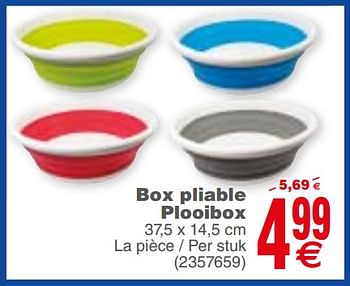 Promotions Box pliable plooibox - Produit maison - Cora - Valide de 12/03/2019 à 25/03/2019 chez Cora