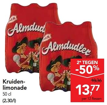 Promoties Kruidenlimonade - Almdudler - Geldig van 13/03/2019 tot 26/03/2019 bij Makro