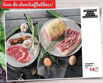 Promoties Tussenrib biefstuk rund - Huismerk - Alvo - Geldig van 20/03/2019 tot 26/03/2019 bij Alvo