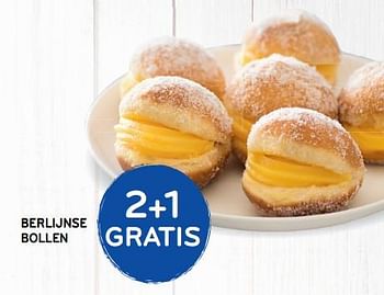 Promoties 2+1 gratis berlijnse bollen - Huismerk - Alvo - Geldig van 13/03/2019 tot 26/03/2019 bij Alvo