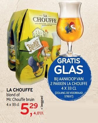 Promoties La chouffe blond of mc chouffe bruin - Chouffe - Geldig van 13/03/2019 tot 26/03/2019 bij Alvo