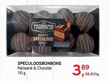 Promoties Speculoosbonbons patisserie + chocolat - Huismerk - Alvo - Geldig van 13/03/2019 tot 26/03/2019 bij Alvo