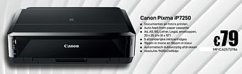 Promoties Canon pixma ip7250 - Canon - Geldig van 08/03/2019 tot 07/04/2019 bij Compudeals