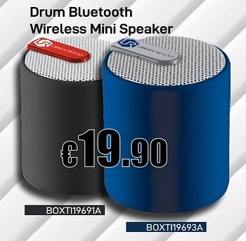 Promoties Drum bluetooth wireless mini speaker - Urban Revolt - Geldig van 08/03/2019 tot 07/04/2019 bij Compudeals