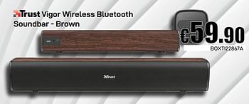 Promoties Vigor wireless bluetooth soundbar - brown - Trust - Geldig van 08/03/2019 tot 07/04/2019 bij Compudeals