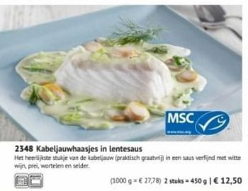 Promoties Kabeljauwhaasje in lentesaus - Huismerk - Bofrost - Geldig van 01/03/2019 tot 29/09/2019 bij Bofrost