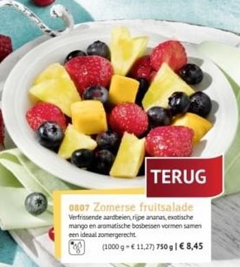 Promoties Zomerse fruitsalade - Huismerk - Bofrost - Geldig van 01/03/2019 tot 29/09/2019 bij Bofrost