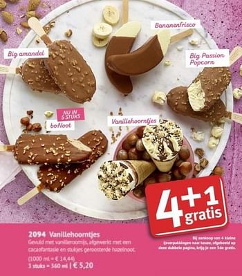 Promoties Vanillehoorntjes - Huismerk - Bofrost - Geldig van 01/03/2019 tot 29/09/2019 bij Bofrost