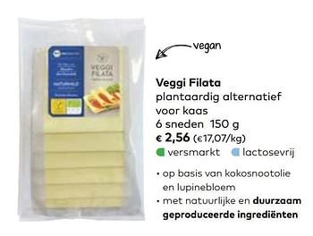 Promotions Veggi filata plantaardig alternatief voor kaas - Veggi Filata - Valide de 06/03/2019 à 02/04/2019 chez Bioplanet