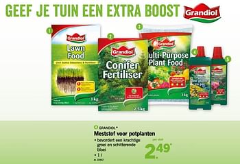Promoties Meststof voor potplanten - Grandiol - Geldig van 18/03/2019 tot 23/03/2019 bij Lidl