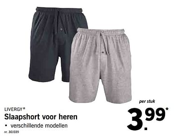 Livergy Slaapshort voor heren - Promotie bij Lidl