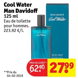 Promotions Cool waterman davidoff eau de toilette pour hommes - Davidoff - Valide de 12/03/2019 à 24/03/2019 chez Kruidvat