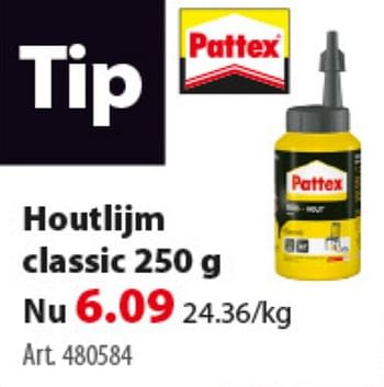 Promoties Houtlijm classic - Pattex - Geldig van 20/03/2019 tot 26/03/2019 bij Gamma