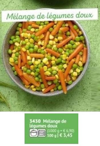 Promotions Mélange de légumes doux - Produit maison - Bofrost - Valide de 01/03/2019 à 29/09/2019 chez Bofrost