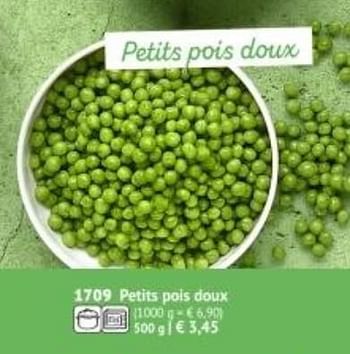 Promotions Petits pois doux - Produit maison - Bofrost - Valide de 01/03/2019 à 29/09/2019 chez Bofrost
