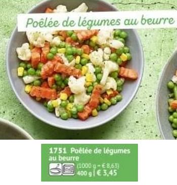 Promotions Poêlée de légumes au beurre - Produit maison - Bofrost - Valide de 01/03/2019 à 29/09/2019 chez Bofrost