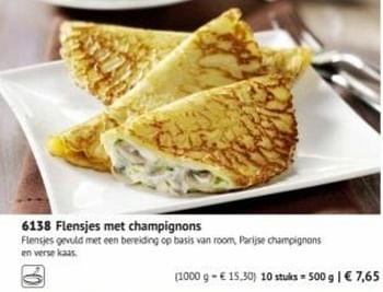Promoties Flensjes met champignons - Huismerk - Bofrost - Geldig van 01/03/2019 tot 29/09/2019 bij Bofrost