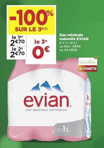 Promoties Eau minérale naturelle evian - Evian - Geldig van 12/03/2019 tot 24/03/2019 bij Super Casino