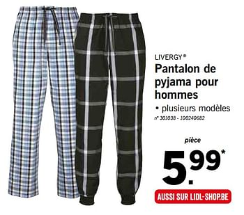 Promotions Pantalon de pyjama pour hommes - Livergy - Valide de 18/03/2019 à 23/03/2019 chez Lidl