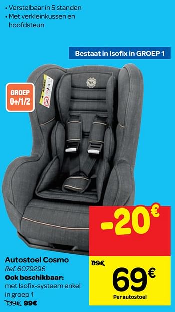 Kritiek Jumping jack Sui Tex Baby Autostoel cosmo - Promotie bij Carrefour