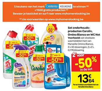 Promoties Set vloeibare wasmiddelen hart van marseille omino bianco - Omino Bianco - Geldig van 13/03/2019 tot 25/03/2019 bij Carrefour