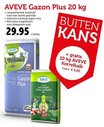 Promoties Aveve gazon plus - Huismerk - Aveve - Geldig van 27/03/2019 tot 06/04/2019 bij Aveve