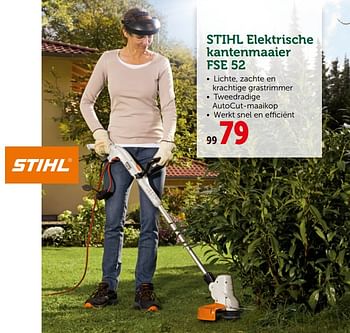 Promotions Stihl elektrische kantenmaaier fse 52 - Stihl - Valide de 27/03/2019 à 06/04/2019 chez Aveve