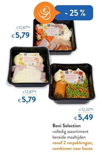 Promoties Boni selection volledig assortiment bereide maaltijden - Boni - Geldig van 13/03/2019 tot 26/03/2019 bij OKay