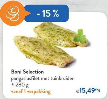 Promoties Boni selection pangasiusfilet met tuinkruiden - Boni - Geldig van 13/03/2019 tot 26/03/2019 bij OKay