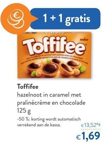 Promoties Toffifee hazelnoot in caramel met pralinécrème en chocolade - Toffifee - Geldig van 13/03/2019 tot 26/03/2019 bij OKay