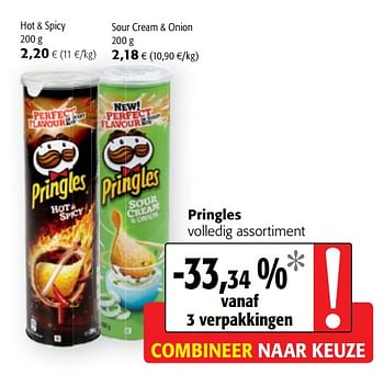 Promoties Pringles volledig assortiment - Pringles - Geldig van 13/03/2019 tot 26/03/2019 bij Colruyt