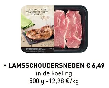 Promotions Lamsschoudersneden - Produit maison - Lidl - Valide de 18/03/2019 à 20/04/2019 chez Lidl