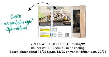 Promoties Zeeuwse holle oesters - Huismerk - Lidl - Geldig van 18/03/2019 tot 20/04/2019 bij Lidl