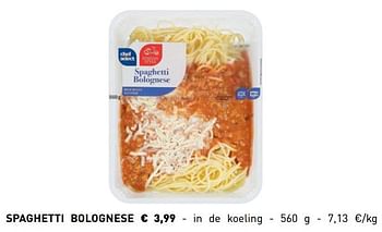 Chef select Spaghetti bolognese - En promotion chez Lidl