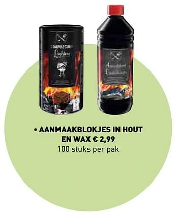 Promoties Aanmaakblokjes in hout en wax - Huismerk - Lidl - Geldig van 18/03/2019 tot 04/05/2019 bij Lidl