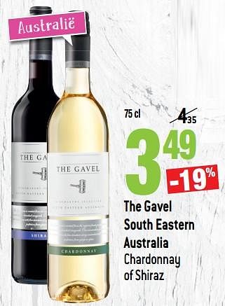 Promoties The gavel south eastern australia chardonnay of shiraz - Rode wijnen - Geldig van 13/03/2019 tot 09/04/2019 bij Smatch