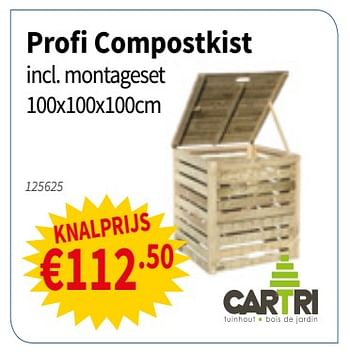 Promoties Profi compostkist - Cartri - Geldig van 14/03/2019 tot 27/03/2019 bij Cevo Market