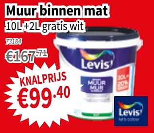 Promoties Muur binnen mat - Levis - Geldig van 14/03/2019 tot 27/03/2019 bij Cevo Market