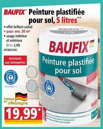 Promotions Peinture plastifiée pour sol - Baufix - Valide de 20/03/2019 à 26/03/2019 chez Norma