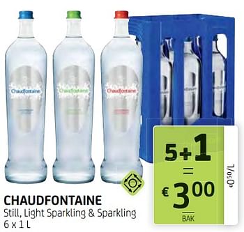 Promoties Chaudfontaine still, light sparkling + sparkling - Chaudfontaine - Geldig van 15/03/2019 tot 28/03/2019 bij BelBev