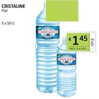 Promoties Cristaline plat - Cristaline - Geldig van 15/03/2019 tot 28/03/2019 bij BelBev