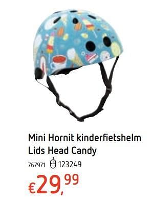Promoties Mini hornit kinderfietshelm lids head candy - Candy - Geldig van 21/03/2019 tot 22/04/2019 bij Dreamland