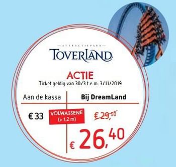Promoties Toverland - Huismerk - Dreamland - Geldig van 21/03/2019 tot 22/04/2019 bij Dreamland