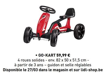 Promotions Go-kart - Produit maison - Lidl - Valide de 18/03/2019 à 20/04/2019 chez Lidl