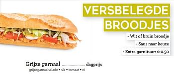 Promoties Versbelegde broodjes grijze garnaal - Huismerk - Buurtslagers - Geldig van 15/03/2019 tot 28/03/2019 bij Buurtslagers