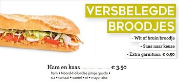 Promoties Versbelegde broodjes ham en kaas - Huismerk - Buurtslagers - Geldig van 15/03/2019 tot 28/03/2019 bij Buurtslagers