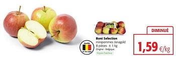 Promoties Boni selection minipommes jonagold - Boni - Geldig van 13/03/2019 tot 26/03/2019 bij Colruyt